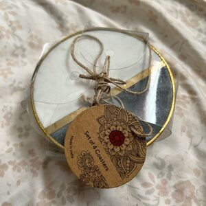 Set of 4 Marble Coasters